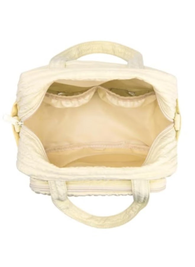 Woofixer Multifunction Diaper Bag Tote for Moms, Quilted Cotton Travel Baby Bag for Girls and Boys, Large Maternity Storage Tote without Doll(Yellow) - Image 3